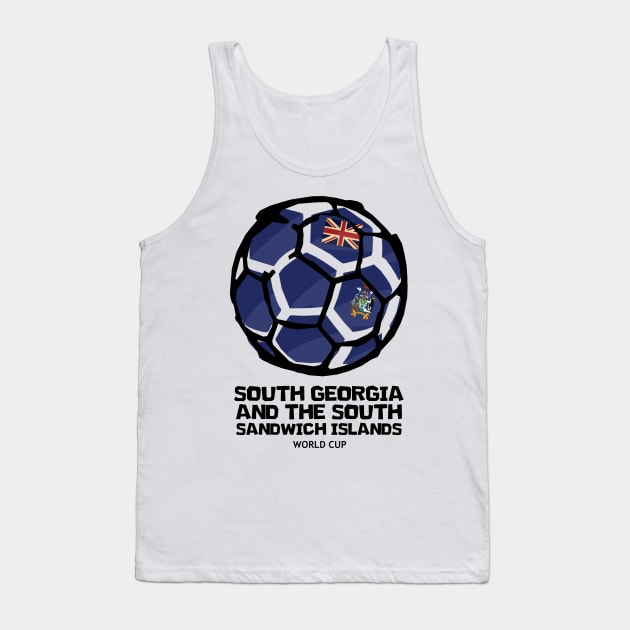 South Georgia and the South Sandwich Islands Football Country Flag Tank Top by KewaleeTee